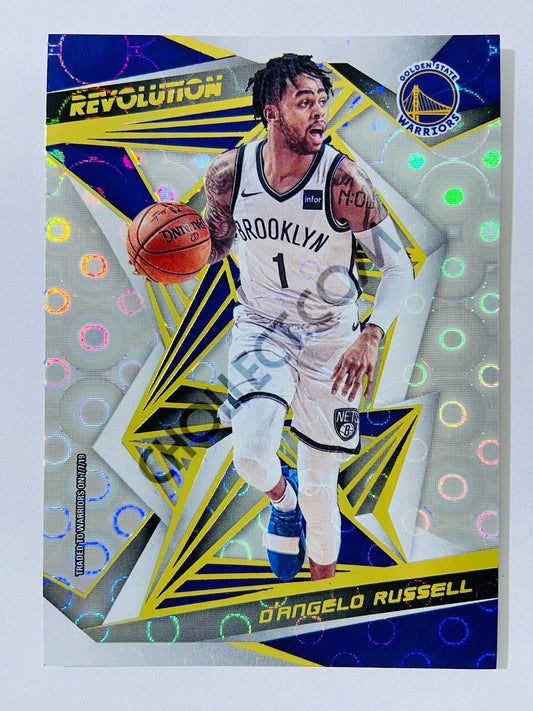 D'Angelo Russell – Golden State Warriors 2019-20 Panini Revolution Groove Parallel #100