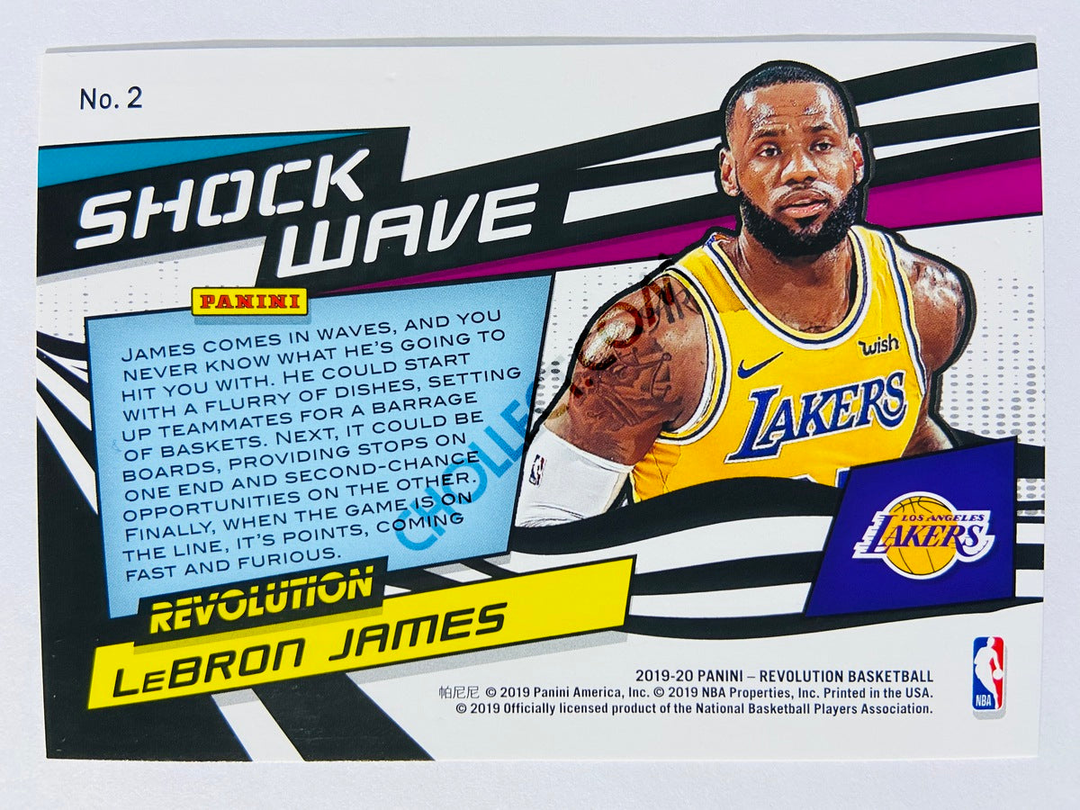 LeBron James - Los Angeles Lakers 2019-20 Panini Revolution Shock Wave #2