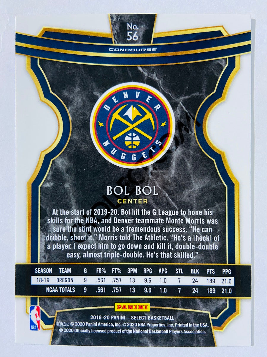 Bol Bol - Denver Nuggets 2019-20 Panini Select Concourse Level RC Rookie #56