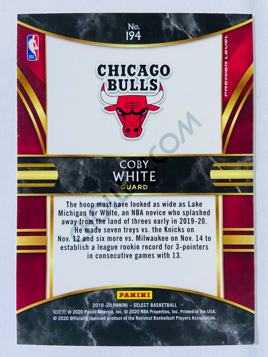 Coby White - Chicago Bulls 2019-20 Panini Select Premier Level #194
