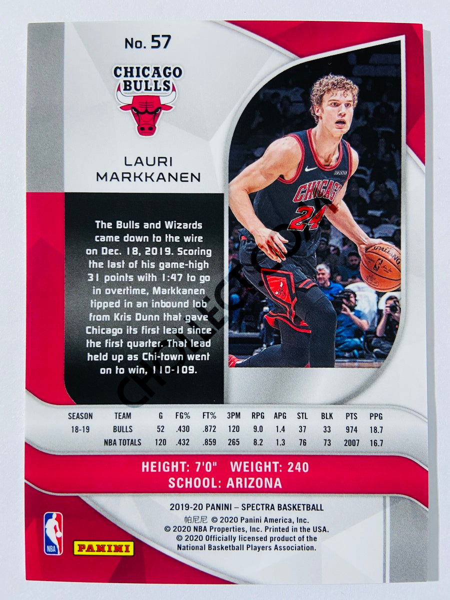 Lauri Markkanen - Chicago Bulls 2019-20 Panini Spectra #57