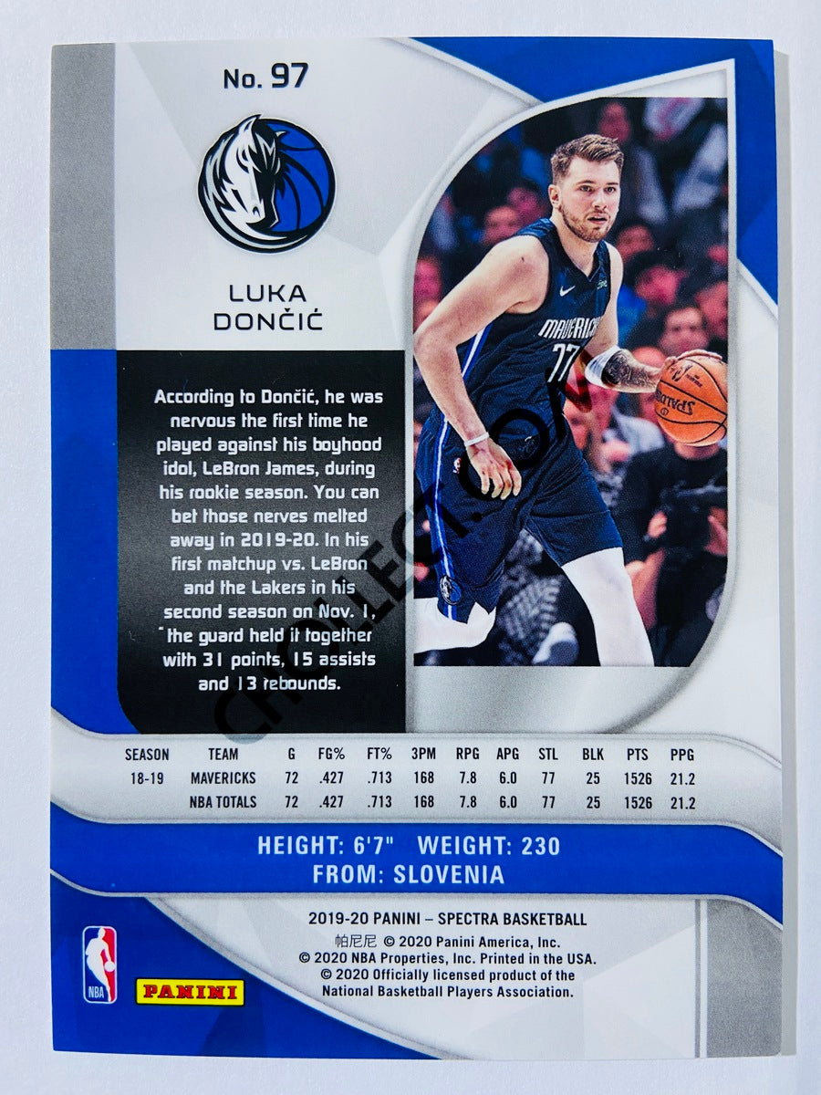 Luka Doncic - Dallas Mavericks 2019-20 Panini Spectra #97