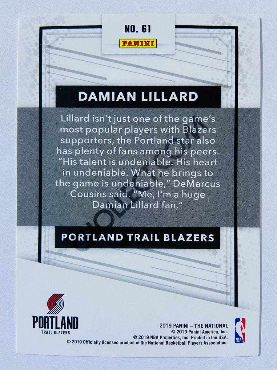 Damian Lillard - Portland Trail Blazers 2019 Panini The National #61