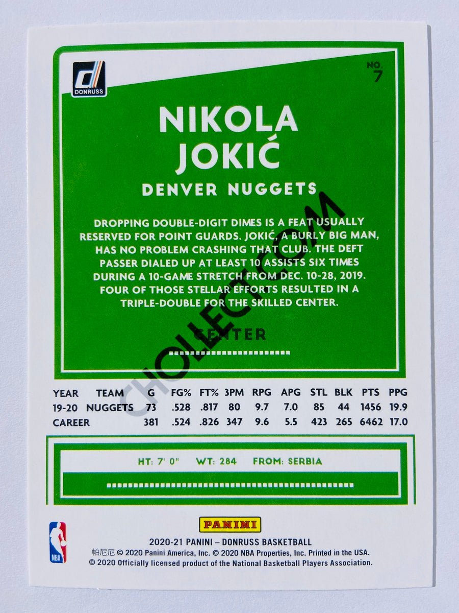 Nikola Jokic - Denver Nuggets 2020-21 Panini Donruss #7