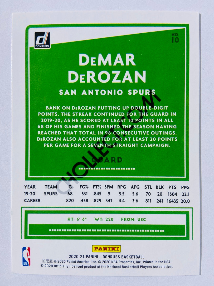 DeMar DeRozan - San Antonio Spurs 2020-21 Panini Donruss #10
