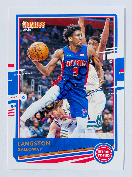 Langston Galloway - Detroit Pistons 2020-21 Panini Donruss #11