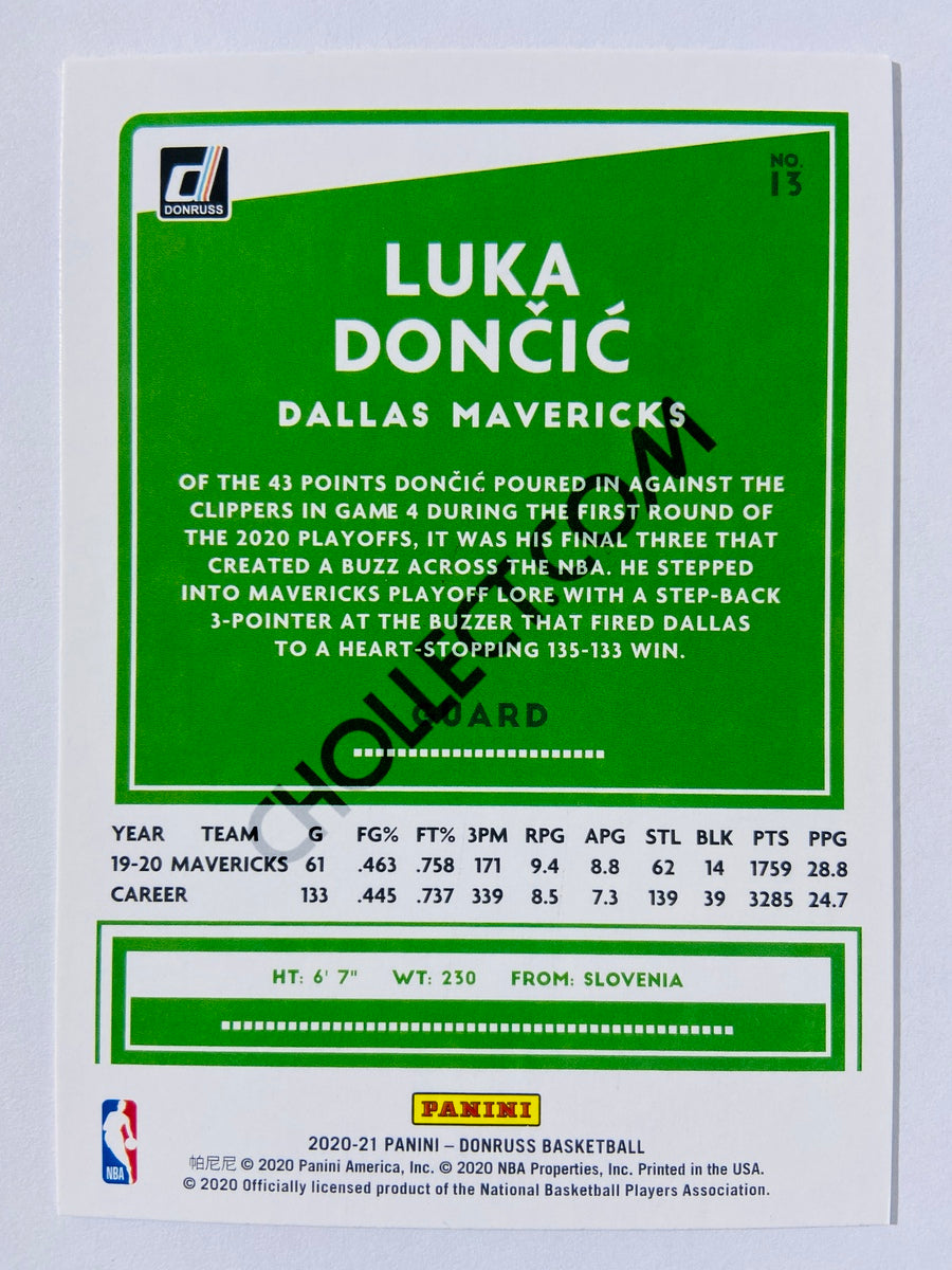 Luka Doncic - Dallas Mavericks 2020-21 Panini Donruss #13