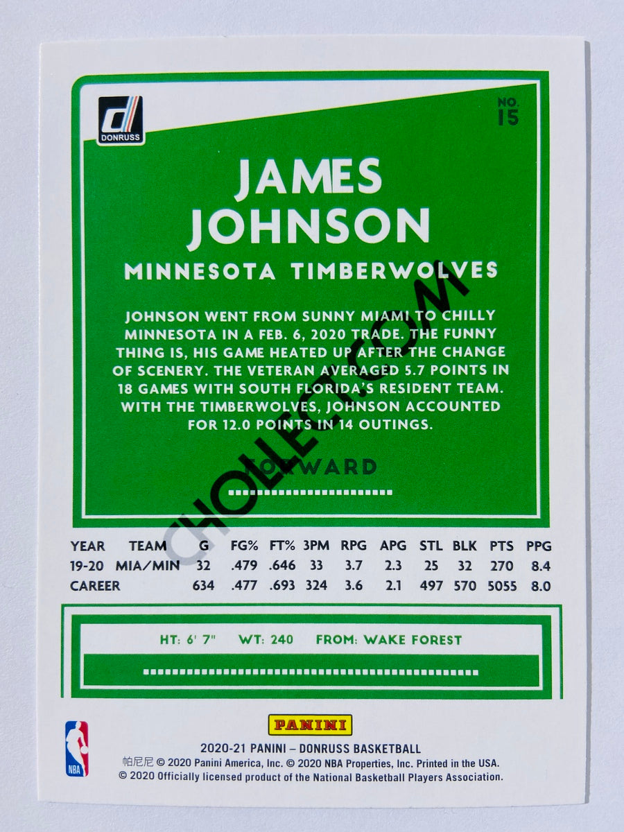 James Johnson - Minnesota Timberwolves 2020-21 Panini Donruss #15