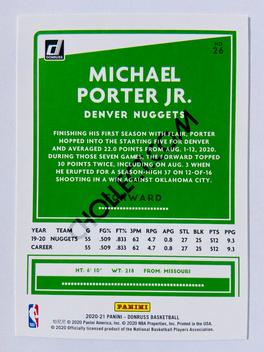 Michael Porter Jr. - Denver Nuggets 2020-21 Panini Donruss #26