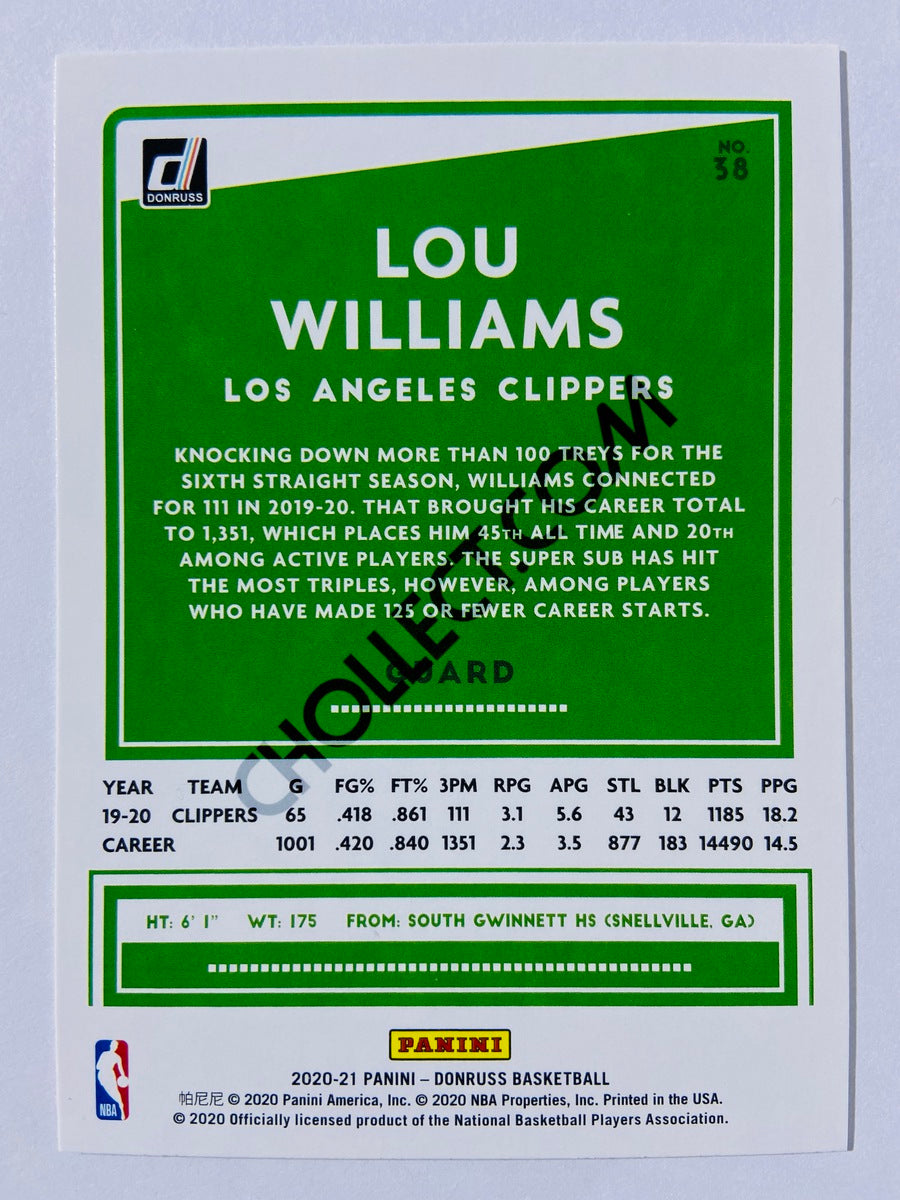 Lou Williams - Los Angeles Clippers 2020-21 Panini Donruss #38