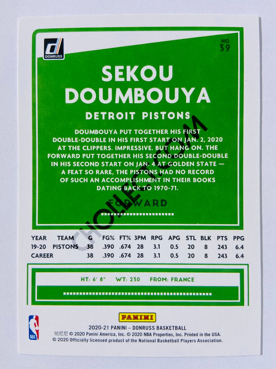 Sekou Doumbouya - Detroit Pistons 2020-21 Panini Donruss #39