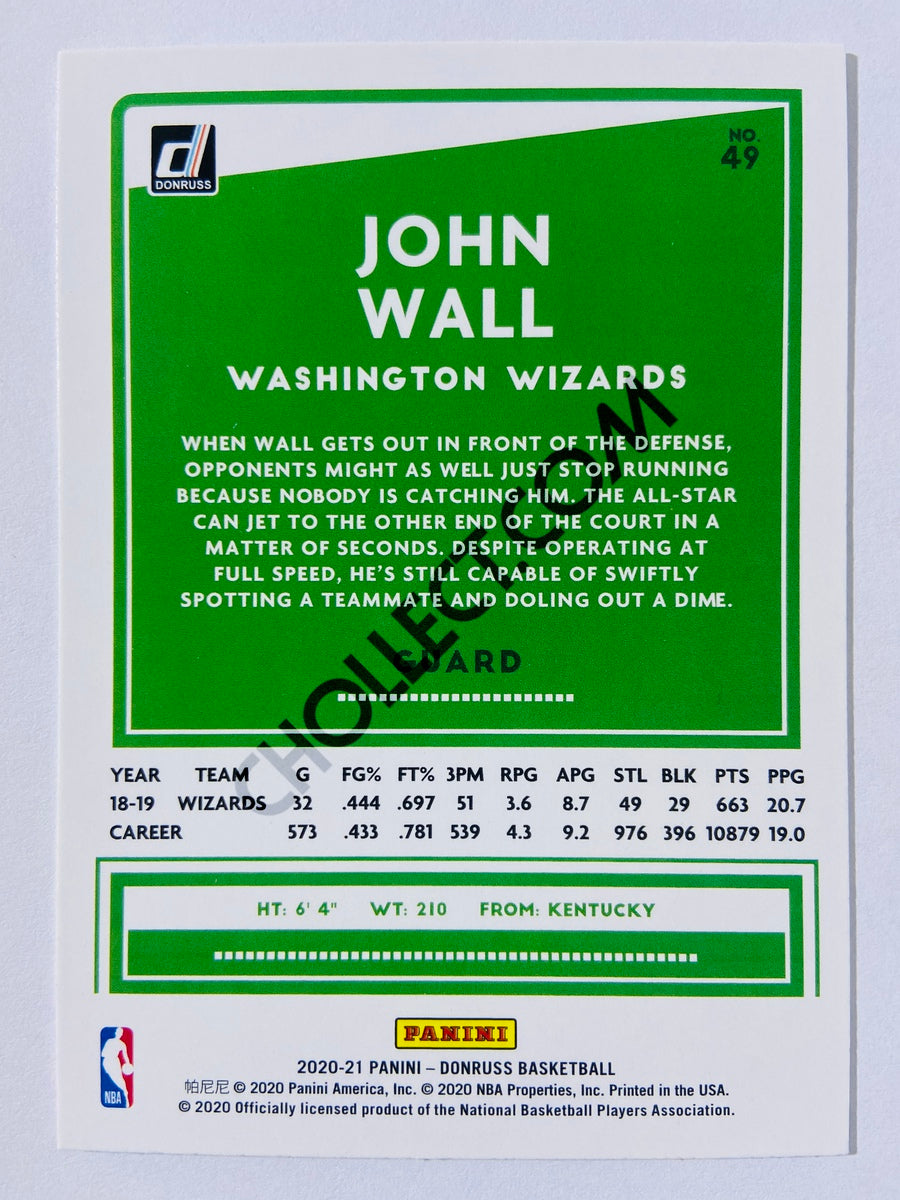 John Wall - Washington Wizards 2020-21 Panini Donruss #49