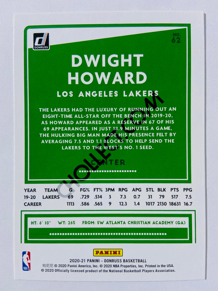 Dwight Howard - Los Angeles Lakers 2020-21 Panini Donruss #62
