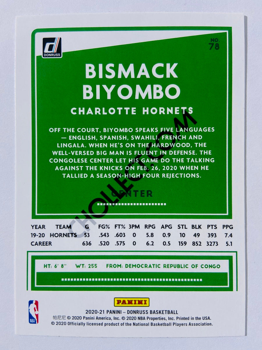 Bismack Biyombo - Charlotte Hornets 2020-21 Panini Donruss #78