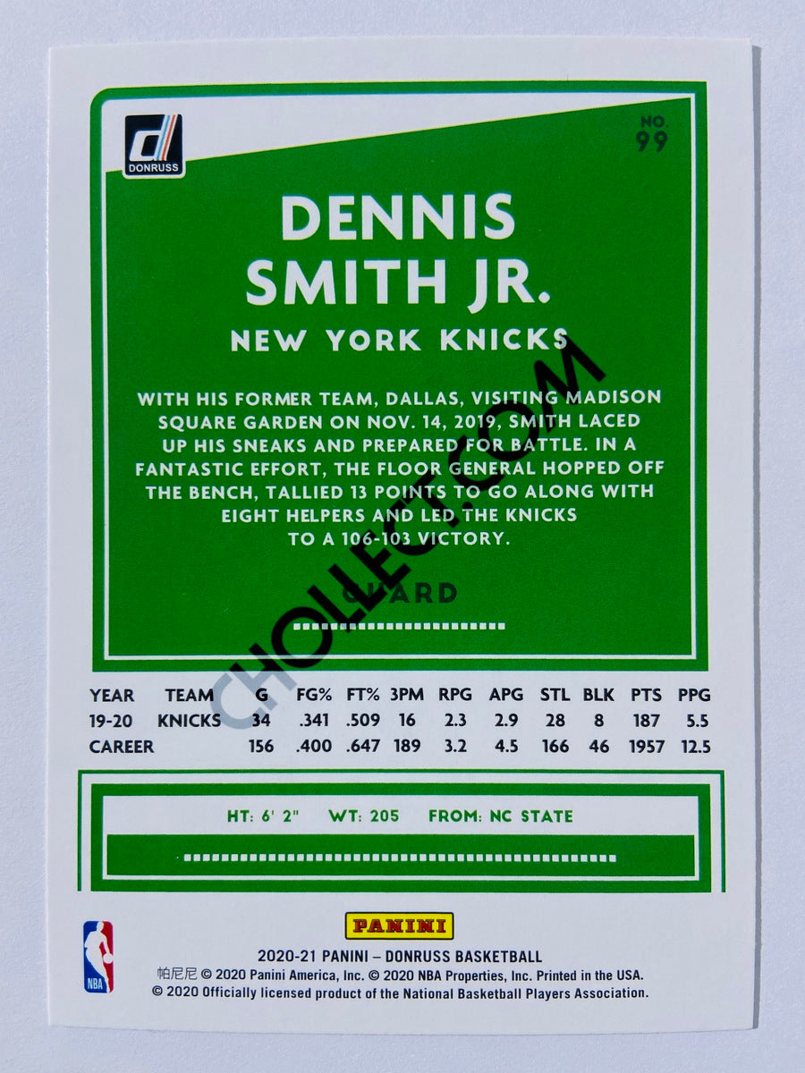 Dennis Smith Jr. - New York Knicks 2020-21 Panini Donruss #99