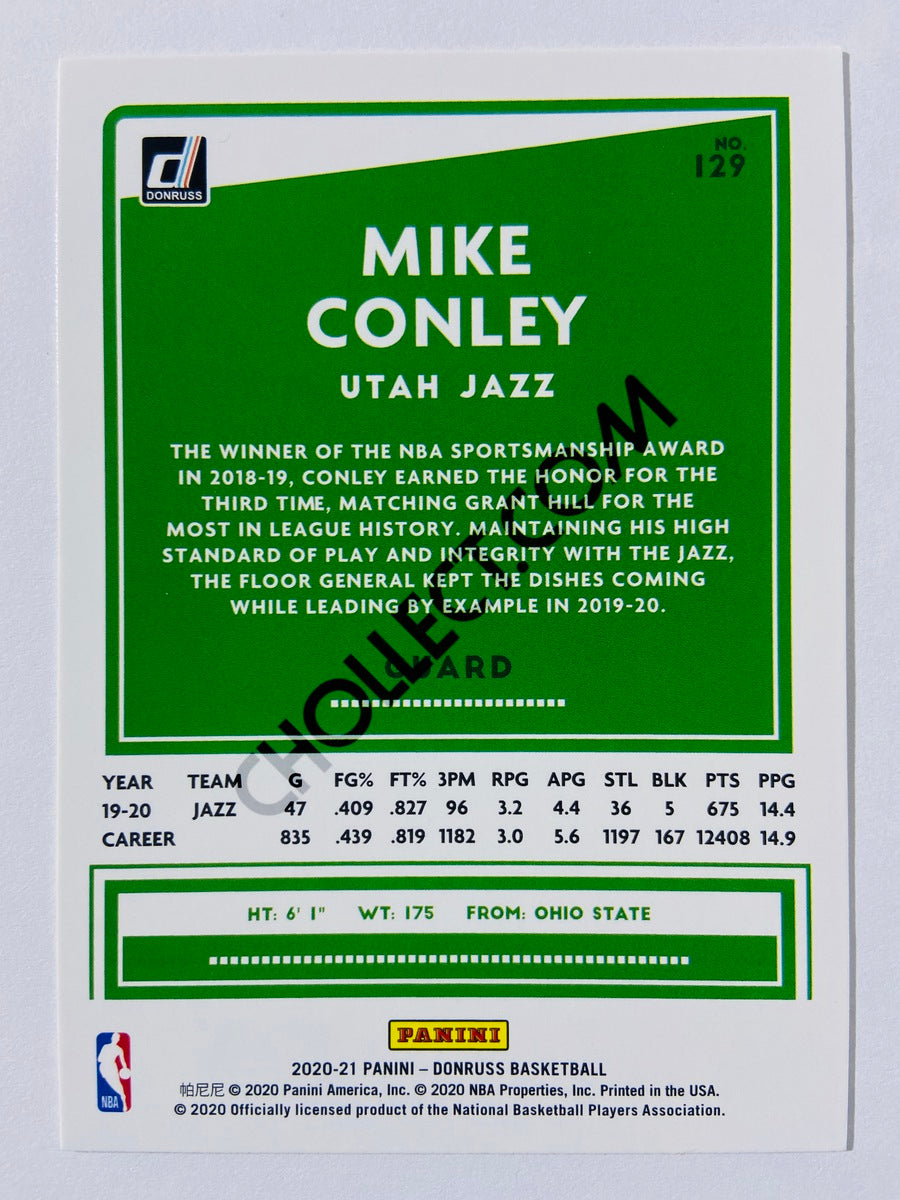 Mike Conley - Utah Jazz 2020-21 Panini Donruss #129