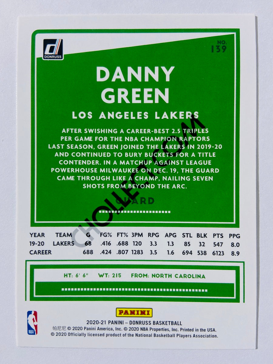 Danny Green - Los Angeles Lakers 2020-21 Panini Donruss #139