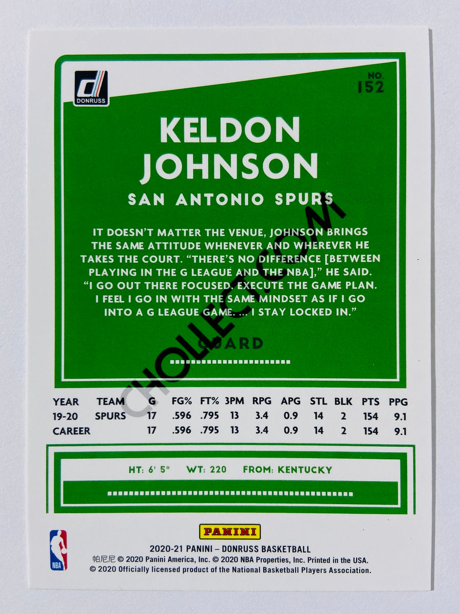 Keldon Johnson - San Antonio Spurs 2020-21 Panini Donruss #152