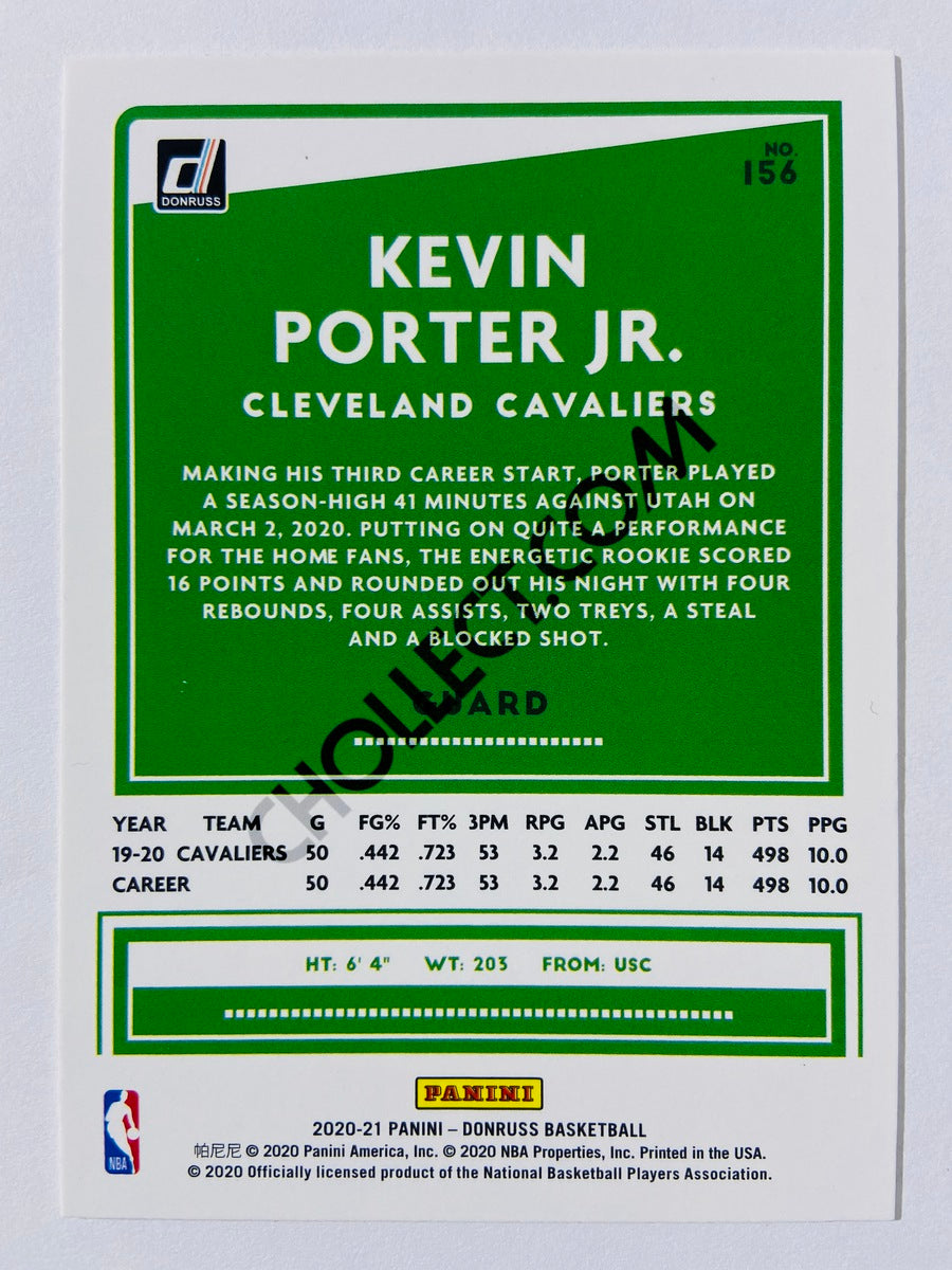 Kevin Porter Jr. - Cleveland Cavaliers 2020-21 Panini Donruss #156