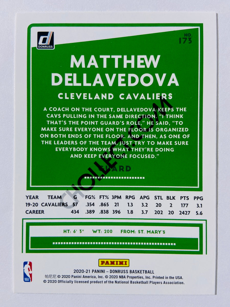 Matthew Dellavedova - Cleveland Cavaliers 2020-21 Panini Donruss #173