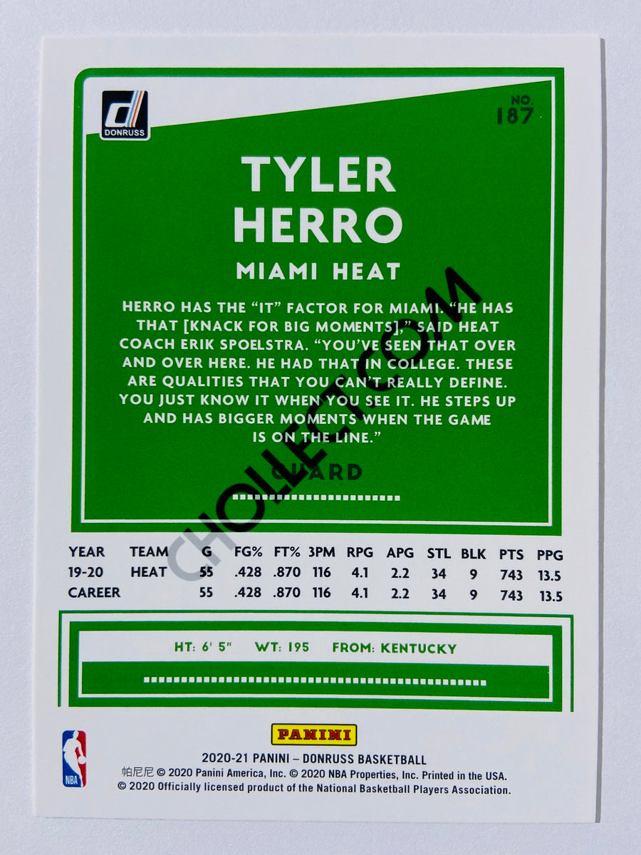 Tyler Herro - Miami Heat 2020-21 Panini Donruss #187