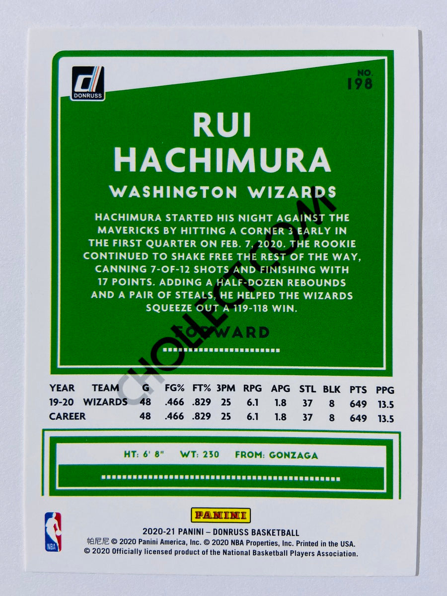 Rui Hachimura - Washington Wizards 2020-21 Panini Donruss #198