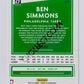 Ben Simmons – Philadelphia 76ers 2020-21 Panini Donruss Orange Laser Parallel #176