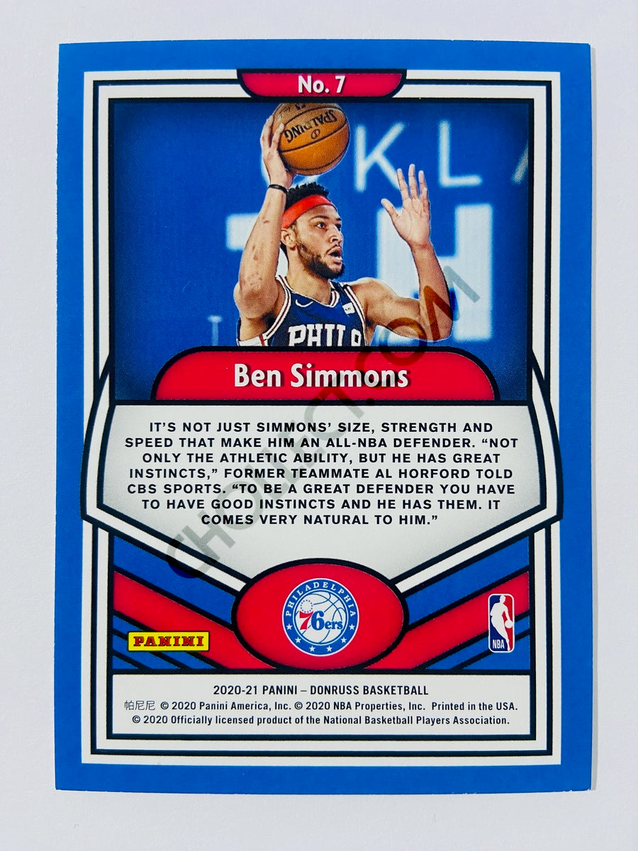 Ben Simmons – Philadelphia 76ers 2020-21 Panini Donruss Complete Players #7