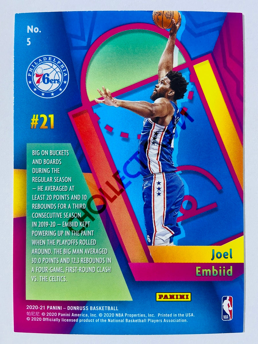 Joel Embiid - Philadelphia 76ers 2020-21 Panini Donruss Power in the Paint #5