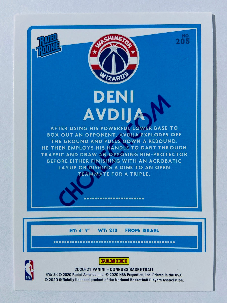 Deni Avdija - Washington Wizards 2020-21 Panini Donruss Rated Rookie #205