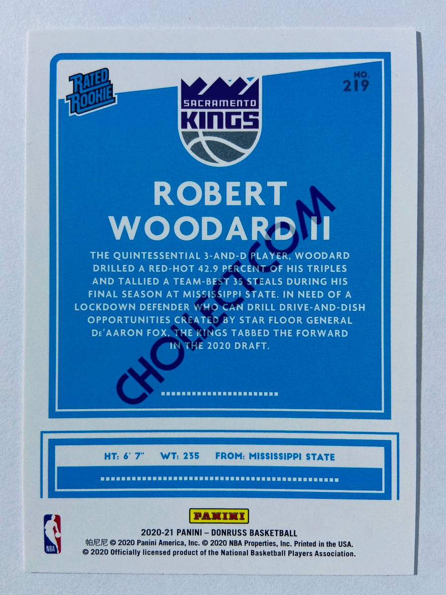 Robert Woodard II - Sacramento Kings 2020-21 Panini Donruss Rated Rookie #219