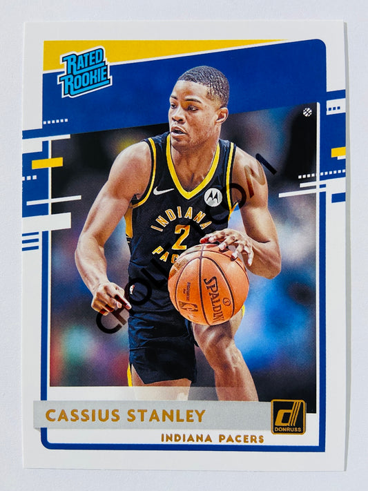 Cassius Stanley - Indiana Pacers 2020-21 Panini Donruss Rated Rookie #225