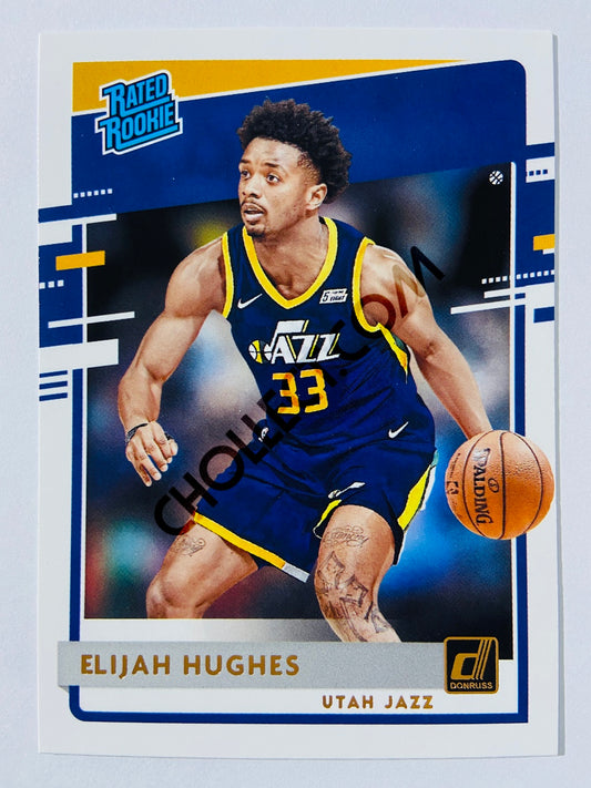 Elijah Hughes - Utah Jazz 2020-21 Panini Donruss Rated Rookie #246