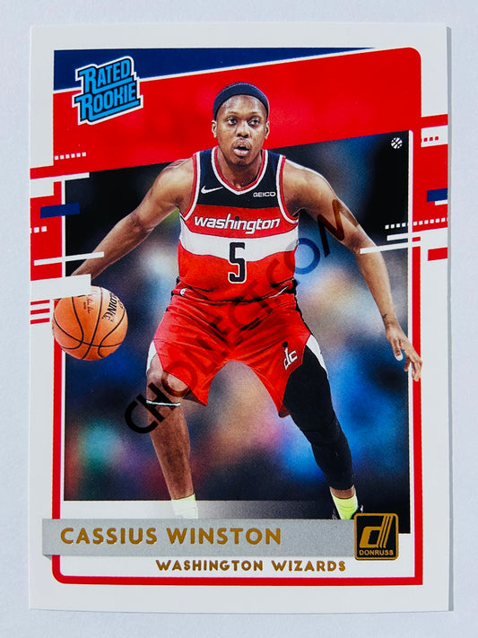Cassius Winston - Washington Wizards 2020-21 Panini Donruss Rated Rookie #249