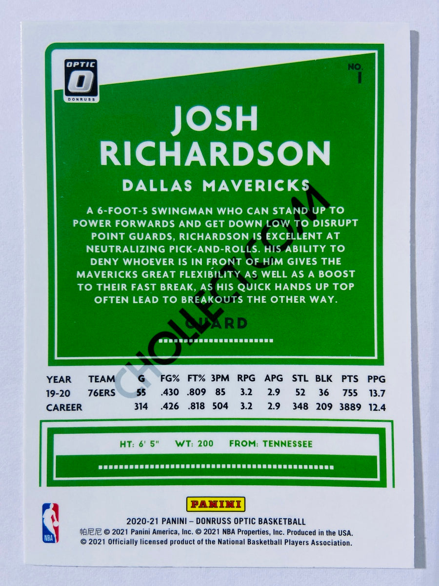 Josh Richardson - Dallas Mavericks 2020-21 Panini Donruss Optic #1