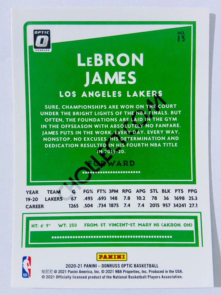 LeBron James - Los Angeles Lakers 2020-21 Panini Donruss Optic #13