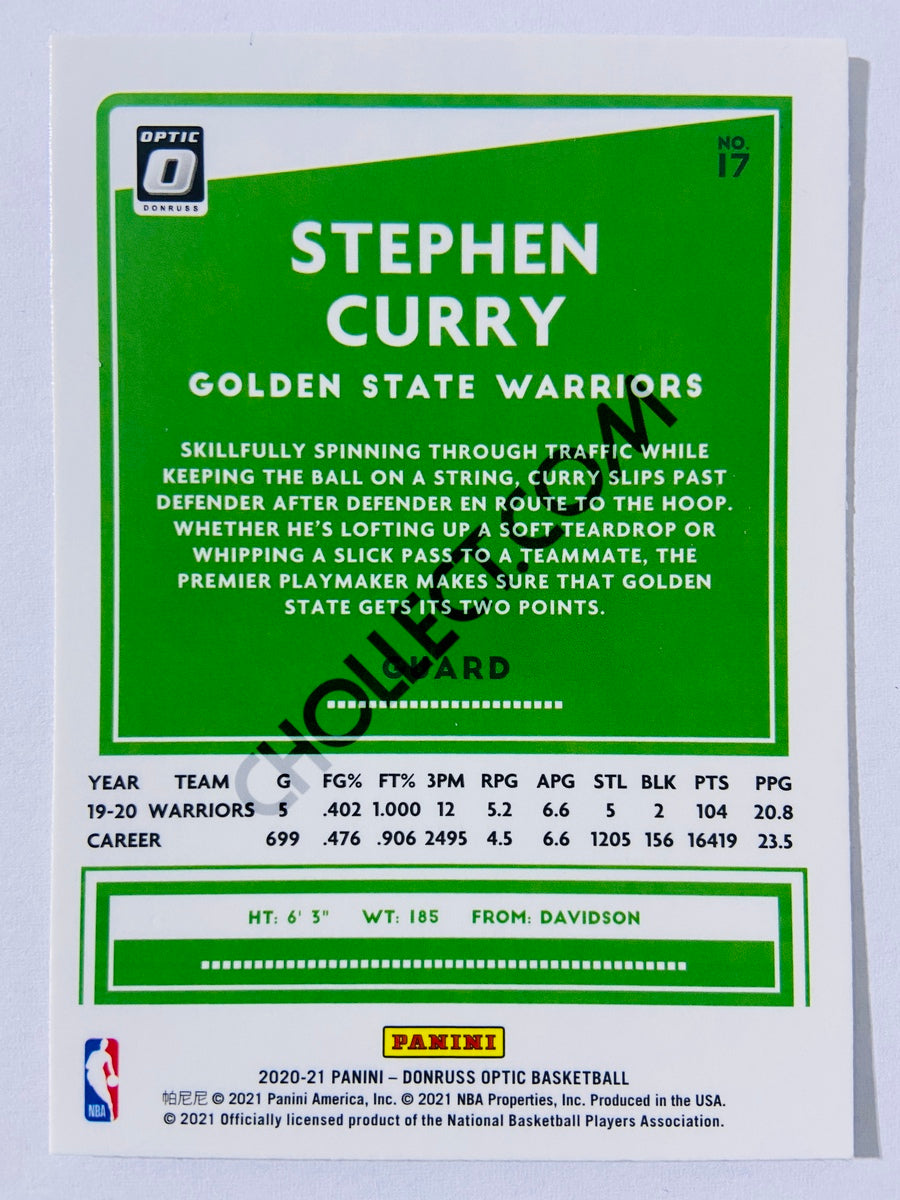 Stephen Curry - Golden State Warriors 2020-21 Panini Donruss Optic #17