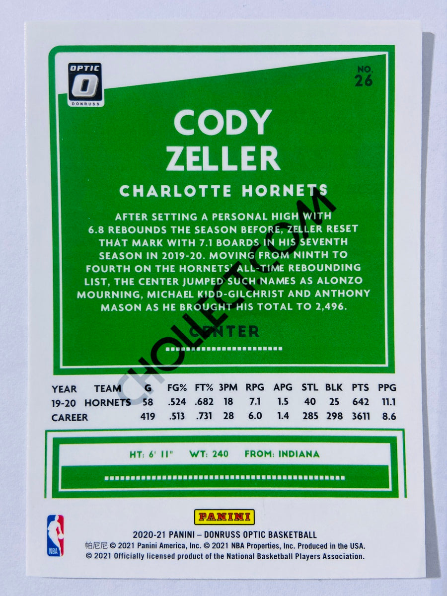 Cody Zeller - Charlotte Hornets 2020-21 Panini Donruss Optic #26