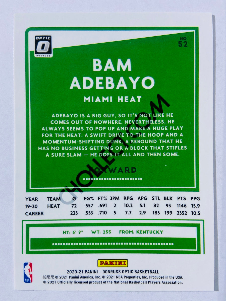 Bam Adebayo - Miami Heat 2020-21 Panini Donruss Optic #52