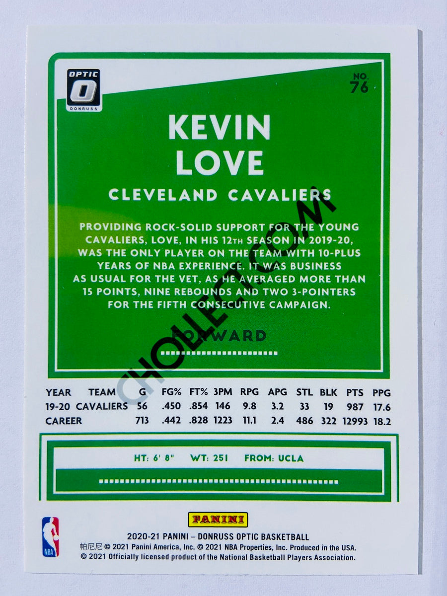 Kevin Love - Cleveland Cavaliers 2020-21 Panini Donruss Optic #76