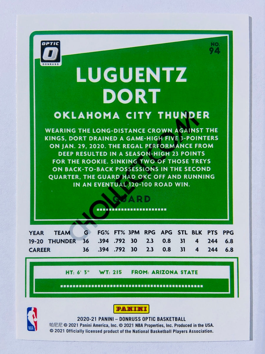 Luguentz Dort - Oklahoma City Thunder 2020-21 Panini Donruss Optic #94