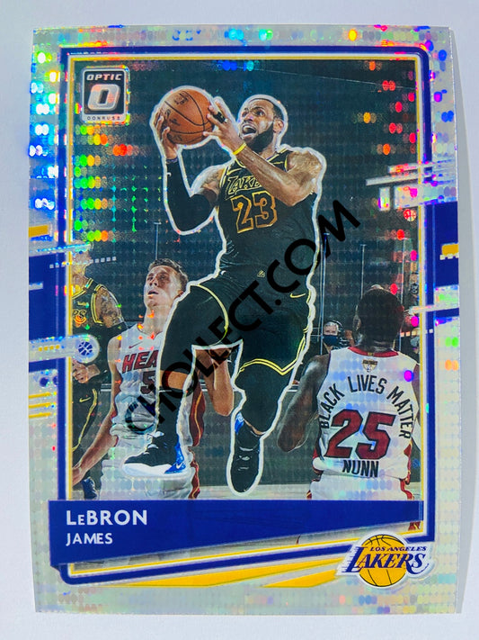 LeBron James - Los Angeles Lakers 2020-21 Panini Donruss Optic Silver Pulsar Prizm Parallel #13