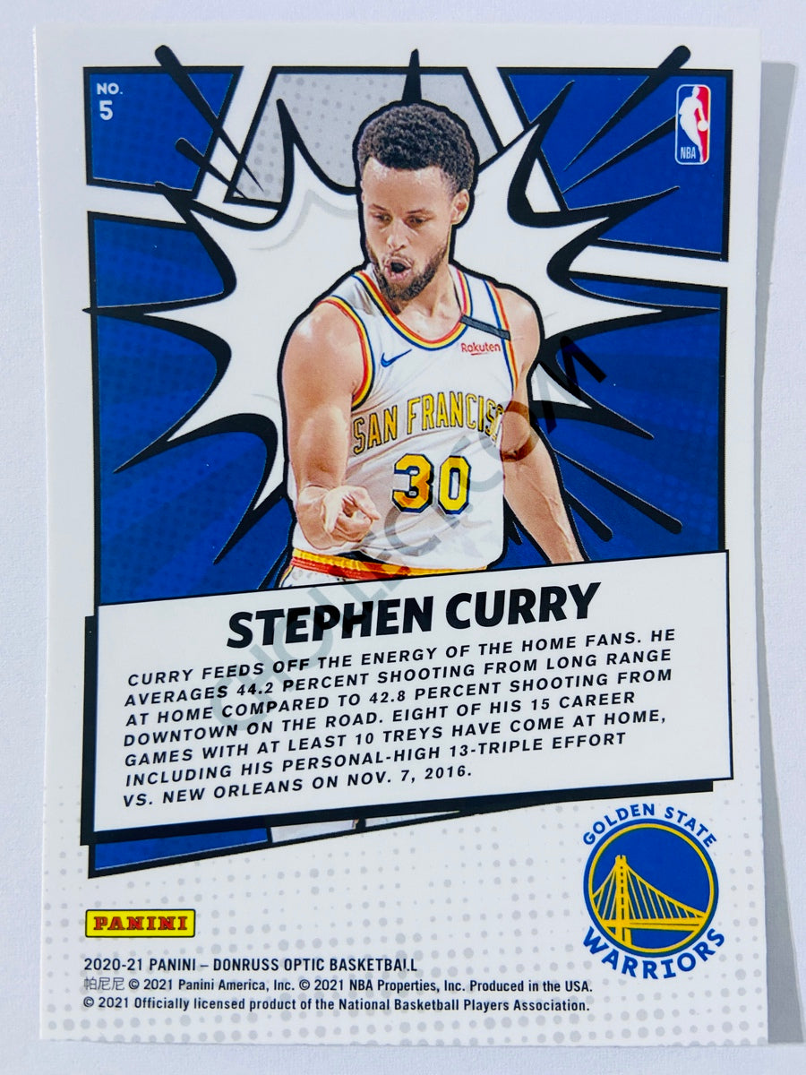 Stephen Curry - Golden State Warriors 2020-21 Panini Donruss Optic My House! #5