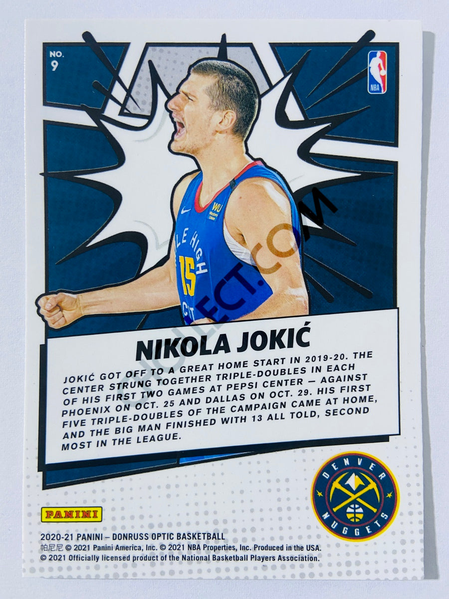 Nikola Jokic - Denver Nuggets 2020-21 Panini Donruss Optic My House! #9