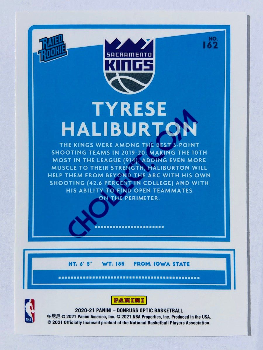 Tyrese Haliburton - Sacramento Kings 2020-21 Panini Donruss Optic Rated Rookie #162