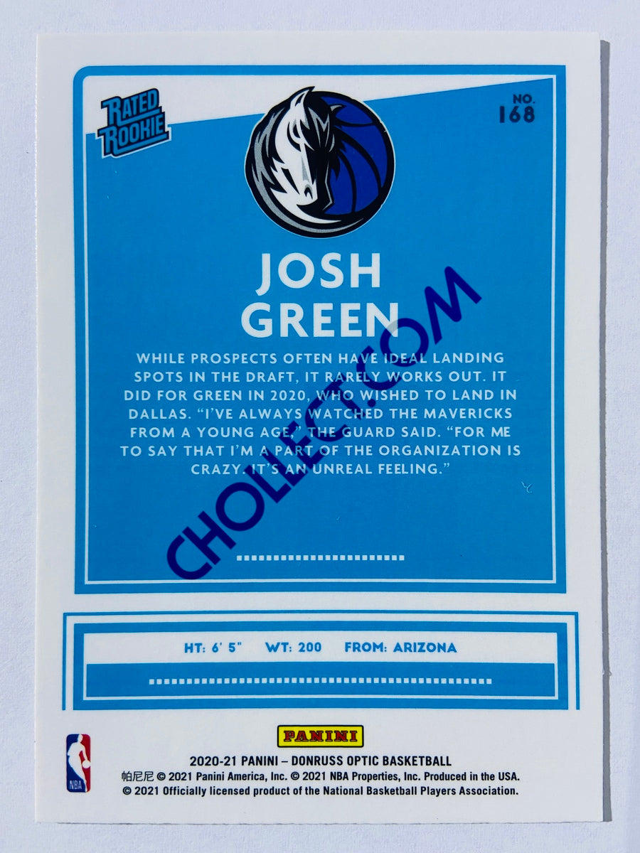 Josh Green - Dallas Mavericks 2020-21 Panini Donruss Optic Rated Rookie #168