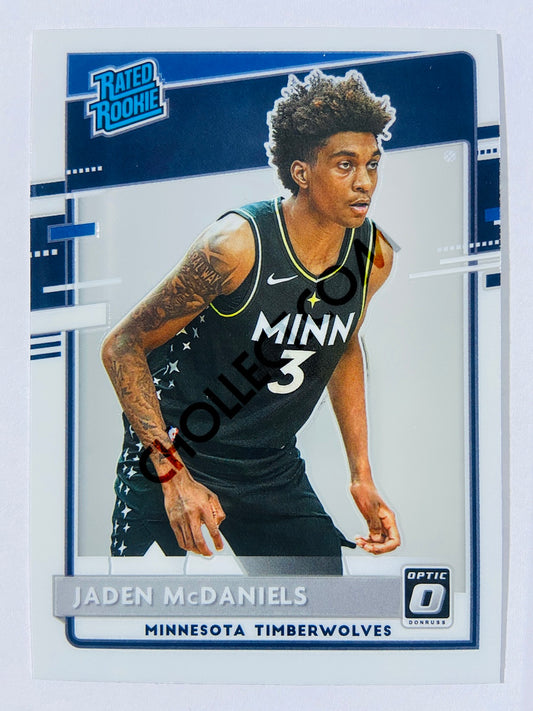 Jaden McDaniels - Minnesota Timberwolves 2020-21 Panini Donruss Optic Rated Rookie #178