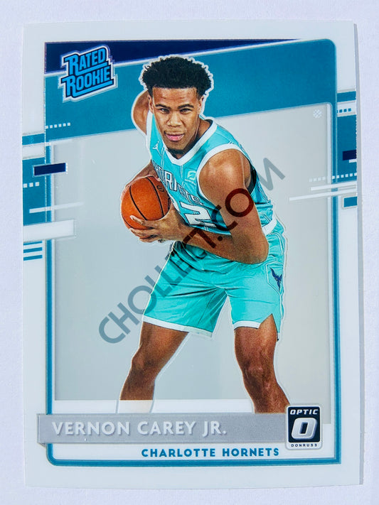 Vernon Carey Jr. - Charlotte Hornets 2020-21 Panini Donruss Optic Rated Rookie #182