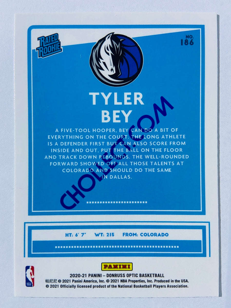 Tyler Bey - Dallas Mavericks 2020-21 Panini Donruss Optic Rated Rookie #186