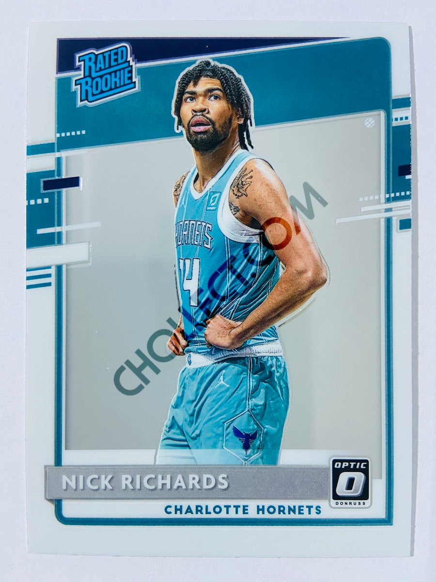 Nick Richards - Charlotte Hornets 2020-21 Panini Donruss Optic Rated Rookie #193